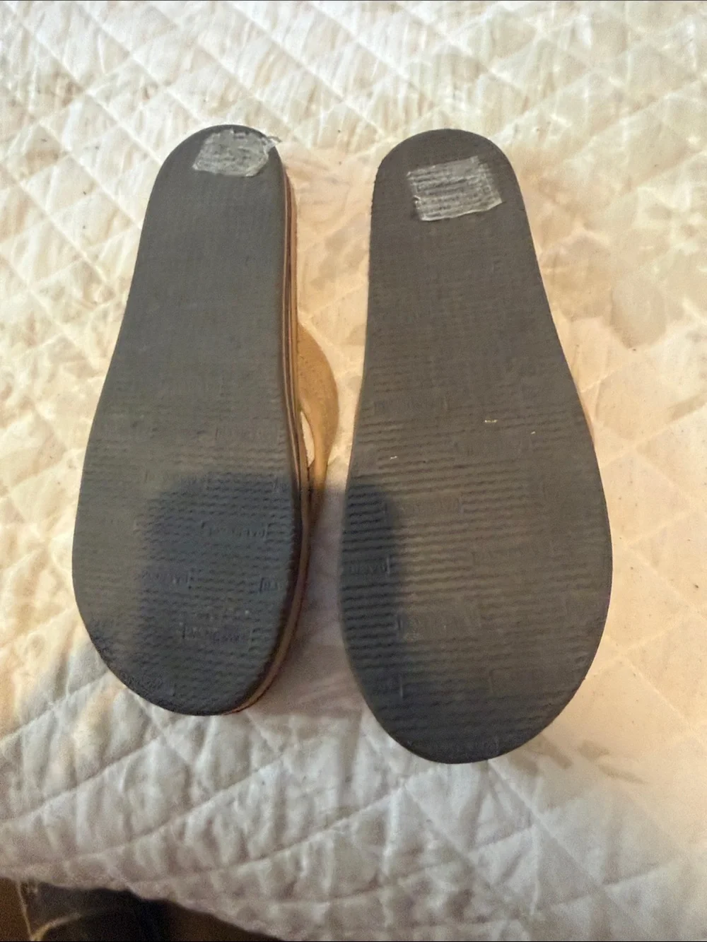 Rainbow Men's Tan Suede Flip Flop with Webbing Toe Strap